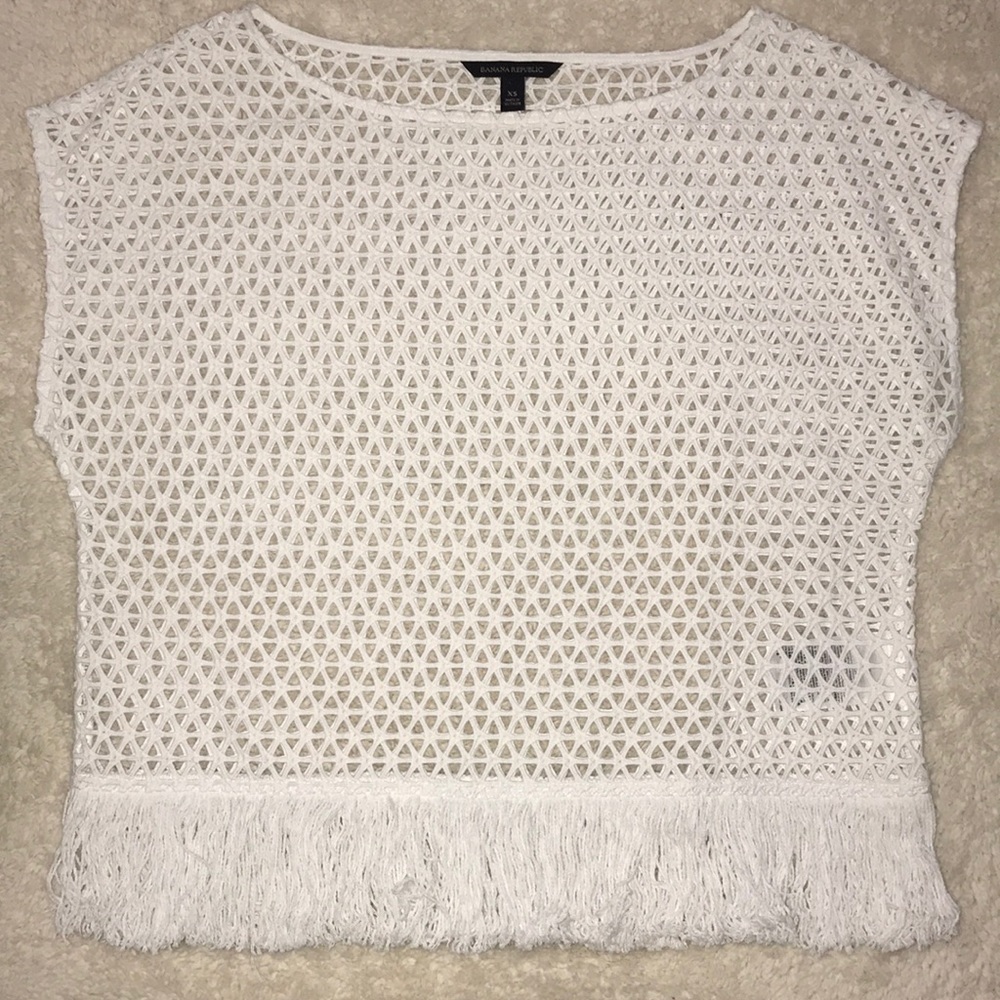 Fishnet tassel top!